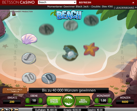 beach online slot im betsson casino