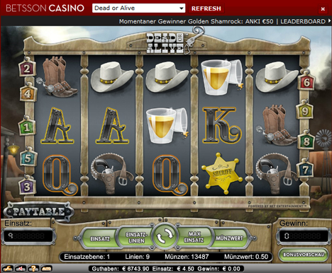 dead or alive online slot im betsson casino