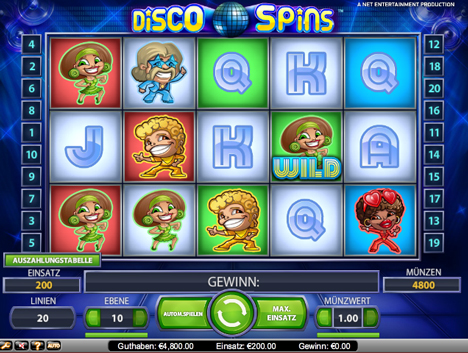 disco spins online slot im betsson casino