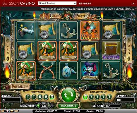 ghost pirates online slot im betsson casino