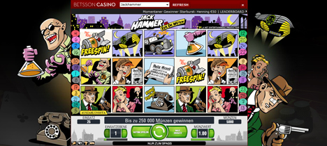 jackhammer online slot im betsson casino