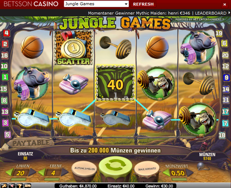 jungle games online slot im betsson casino