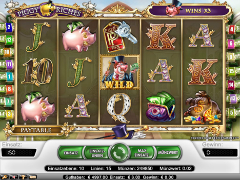 piggy riches online slot im betsson casino