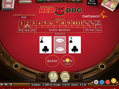 red dog casinospiel im betsson casino spielen