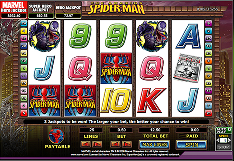 spider-man slot im 888 casino