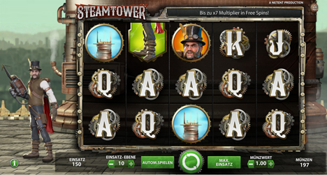 steam-tower spielautomat