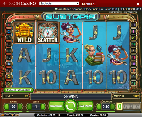 subtopia online slot im betsson casino
