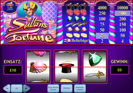 sultans fortune online slot im prestige casino