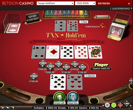 texas holdem casinospiel im betsson casino spielen