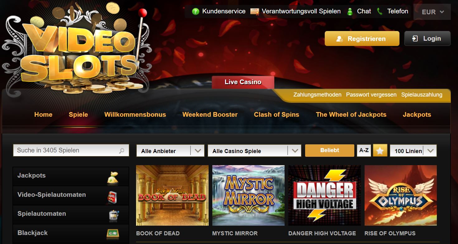 Videoslots Casino Vorschau